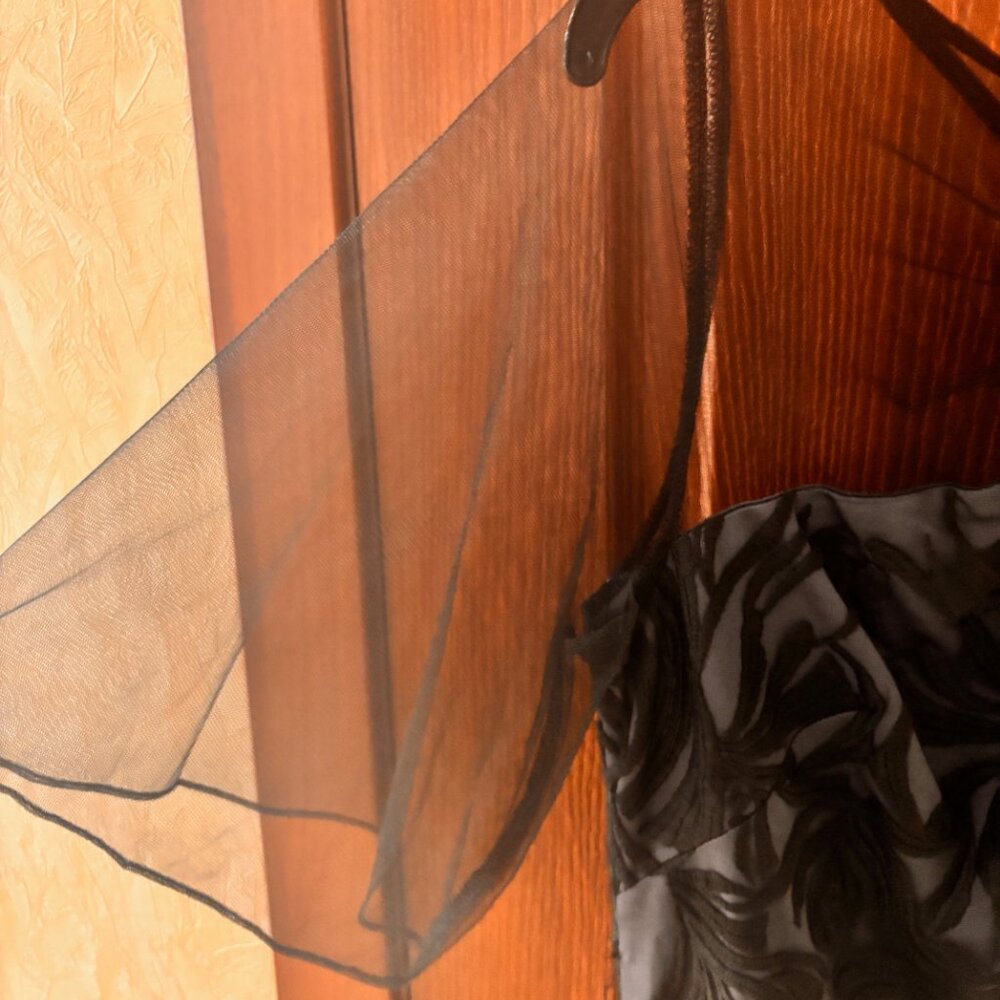 Js Collections Claudia Column Gown Black Gunmetal… - image 7